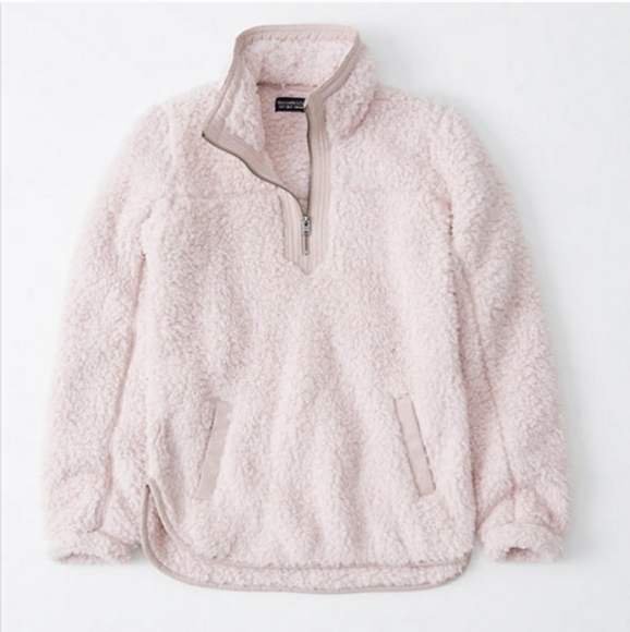 Abercrombie & Fitch Tops - ❄ A&F Sherpa Half-Zip Sweatshirt